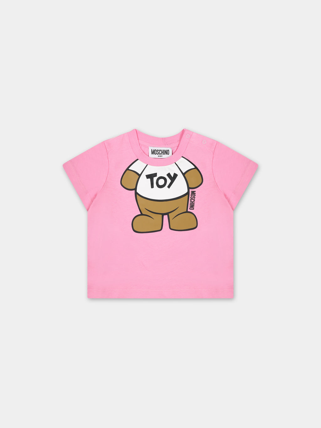 Pink t-shirt for baby girl with Teddy Bear